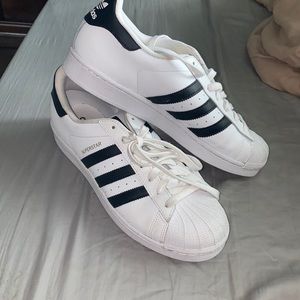 White Adidas Shoes, Size 11
